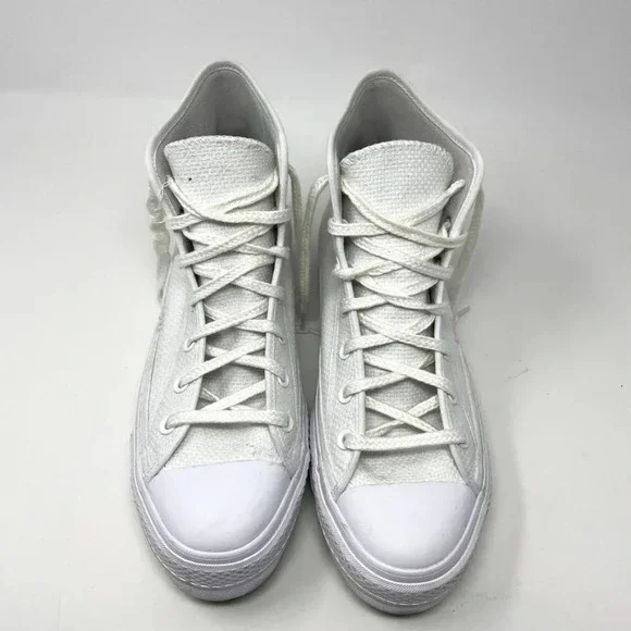 Converse Chuck Taylor All Star Lift Embroidery Hightop Platform Sneakers Sz 10.5 - Picture 7 of 16